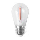 Lámpara Led filamento recto especial para guirnalda de goma E27 roja (F-Bright 2601497-R)