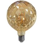 Lámpara globo cristal Led piña caramelo 4W E27 2200°K 120x170mm.  (F-BRIGHT 2601982)