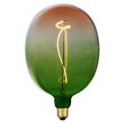 Lámpara G175 filamento Led decorativo XXL verde naranja E27 4W 1800K 150Lm (F-Bright 2601271-V)