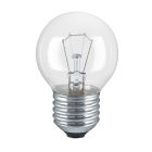 Lámpara incandescente esférica reforzada uso industrial E27 40W 350Lm 45x78mm.
