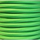 Tira 5 metros cable textil decorativo verde claro liso mate (CIR62CM31)