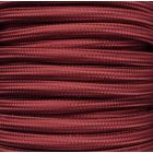 Bobina 15 metros cable textil decorativo berenjena liso mate (CIR62CM37)