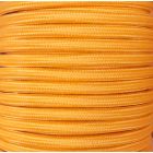 Bobina 25 metros cable textil decorativo naranja claro liso mate (CIR62CM33)
