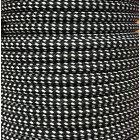 Bobina 15 metros cable textil decorativo negro/blanco duero mate (CIR62CM13/01)