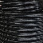 Tira 5 metros cable textil decorativo negro liso brillo (CIR62CTS56)
