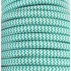 Bobina 15 metros cable textil decorativo mint/blanco Zig Zag mate (CIR62CM28/01)