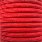Bobina 15 metros cable decorativo textil rojo algodón liso (CIR62AL05)