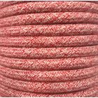 Bobina 15 metros cable decorativo textil rojo batido (CIR62BA05)