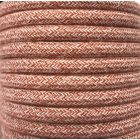 Bobina 25 metros cable decorativo textil marrón algodón batido (CIR62BA07)