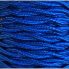 Tira 5m. cable decorativo textil trenzado azul (CABEXT2P05)