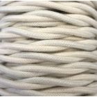 Bobina 15m. cable decorativo textil trenzado lino algodón (CABEXT2TA01)