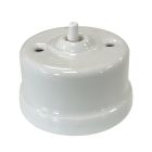 Interruptor de porcelana blanco sin lazo (Fontini Garby 30 306 17 1)