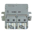 Mini-repartidor EasyF 3 direcciones para señales SMATV (Televes 543603) (Granel)