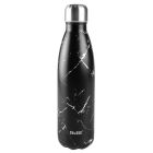 Botella termo de pared doble sin BPA inoxidable 18/10 500 ml. Black Marble (Ibili 758450E)