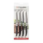 Set 4 cuchillos chuleteros Bistro 11,5cm. (3 Claveles 01481)