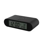 Reloj despertador digital negro con termómetro y calendario (GSC 405005005)