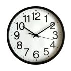 Reloj de pared negro y blanco ø25cm. (Electro DH 93.341)