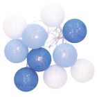 1,35m. guirnalda LED de bolas azules de algodón a pila(GSC 204805019)