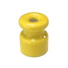 Aislador de porcelana amarillo para cable trenzado (F-Bright 1400424-AM)
