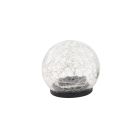 Lámpara esfera Led solar efecto cristal roto Ø10cm.(Galix G2011/10)