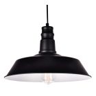 Lámpara colgante industrial de metal negra modelo Line E27 Ø360mm (GSC 0705245)