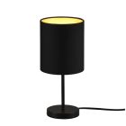 Lámpara sobremesa negra interior oro Jerry 1xE14 (Trio R50491080)