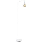Lámpara de pie metálica modelo Diallo blanca E27 149cm. (Trio Lighting 408000131)