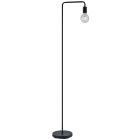 Lámpara de pie metálica modelo Diallo negra E27 149cm. (Trio Lighting 408000132)
