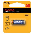 1 ud. pila para mandos y cámaras Kodak Max Super Alkaline12V 27A (Blíster)