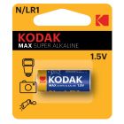 1 ud. pila para mandos y cámaras Kodak Max Super Alkaline 1,5V N/LR1 (Blíster)