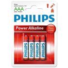 4 uds. pilas Philips Power Alkaline LR03-AAA (Blíster)