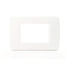 Placa para caja rectangular 3 módulos blanca (Bticino Luna C4803BN)