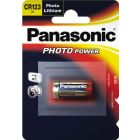 1 ud. pila para mandos y cámaras de fotografía Panasonic 3V CR123 (Blíster)